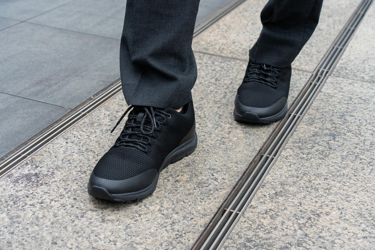 ERGOFLEX PRO NEGRO - D'Torres®, DEPORTIVO UNISEX USO URBANO Y LABORAL, WATERPROOF Y ANTIDESLIZANTE, CÓMODO Y SEGURO