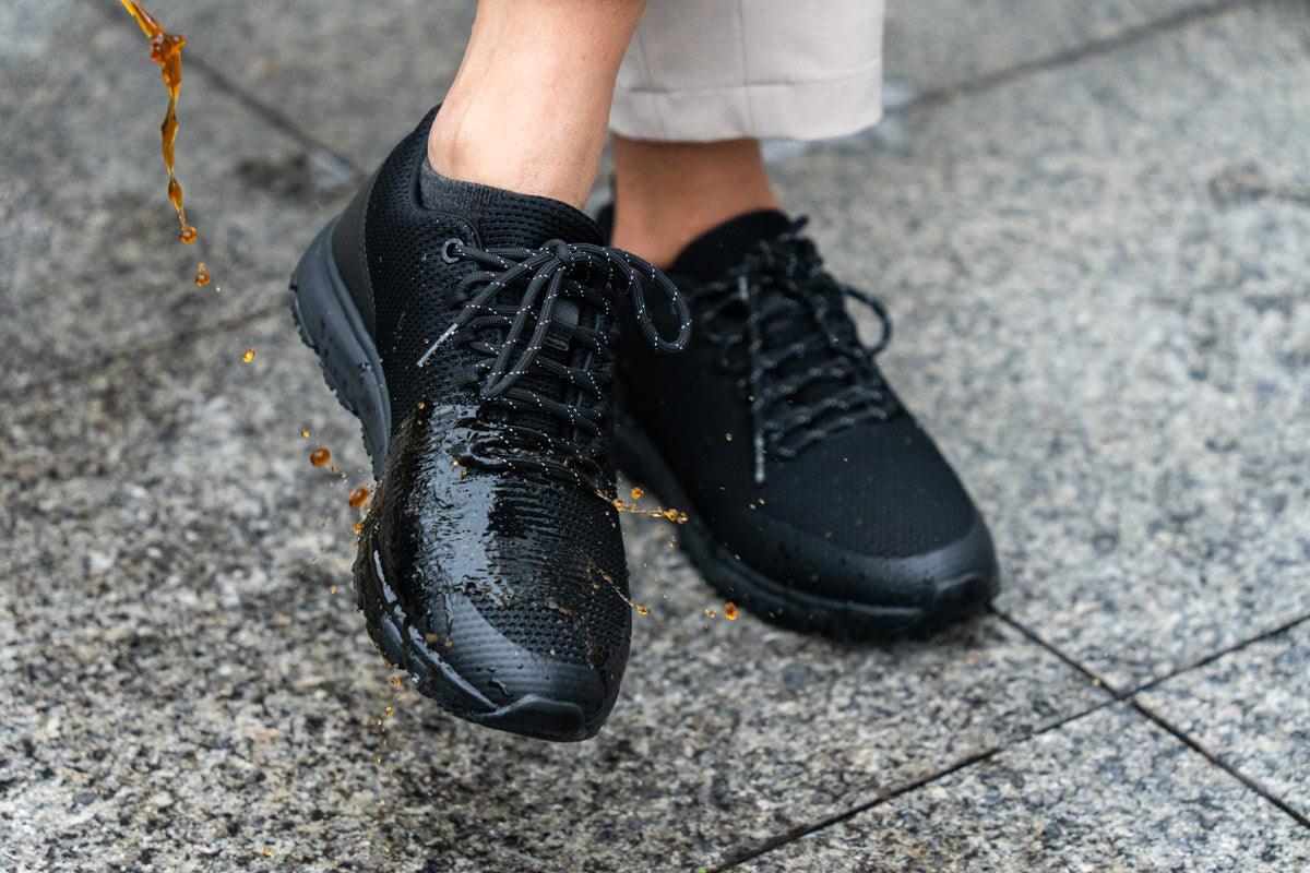 ERGOFLEX PRO NEGRO - D'Torres®, DEPORTIVO UNISEX USO URBANO Y LABORAL, WATERPROOF Y ANTIDESLIZANTE, CÓMODO Y SEGURO