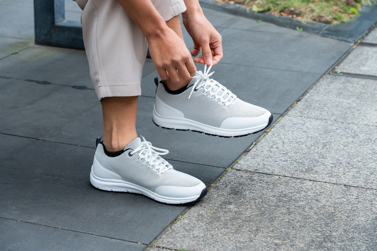 ERGOFLEX PRO BLANCO D'Torres®, DEPORTIVO UNISEX USO URBANO Y LABORAL, WATERPROOF Y ANTIDESLIZANTE, CÓMODO Y SEGURO