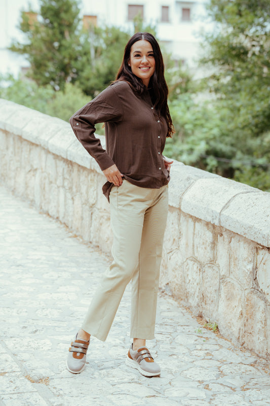 ISI TAUPE D'TORRES®, ZAPATO TIPO DEPORTIVO ANATÓMICO PARA MUJER, DISEÑADO PARA PIES DELICADOS, HORMA AMPLIA H.