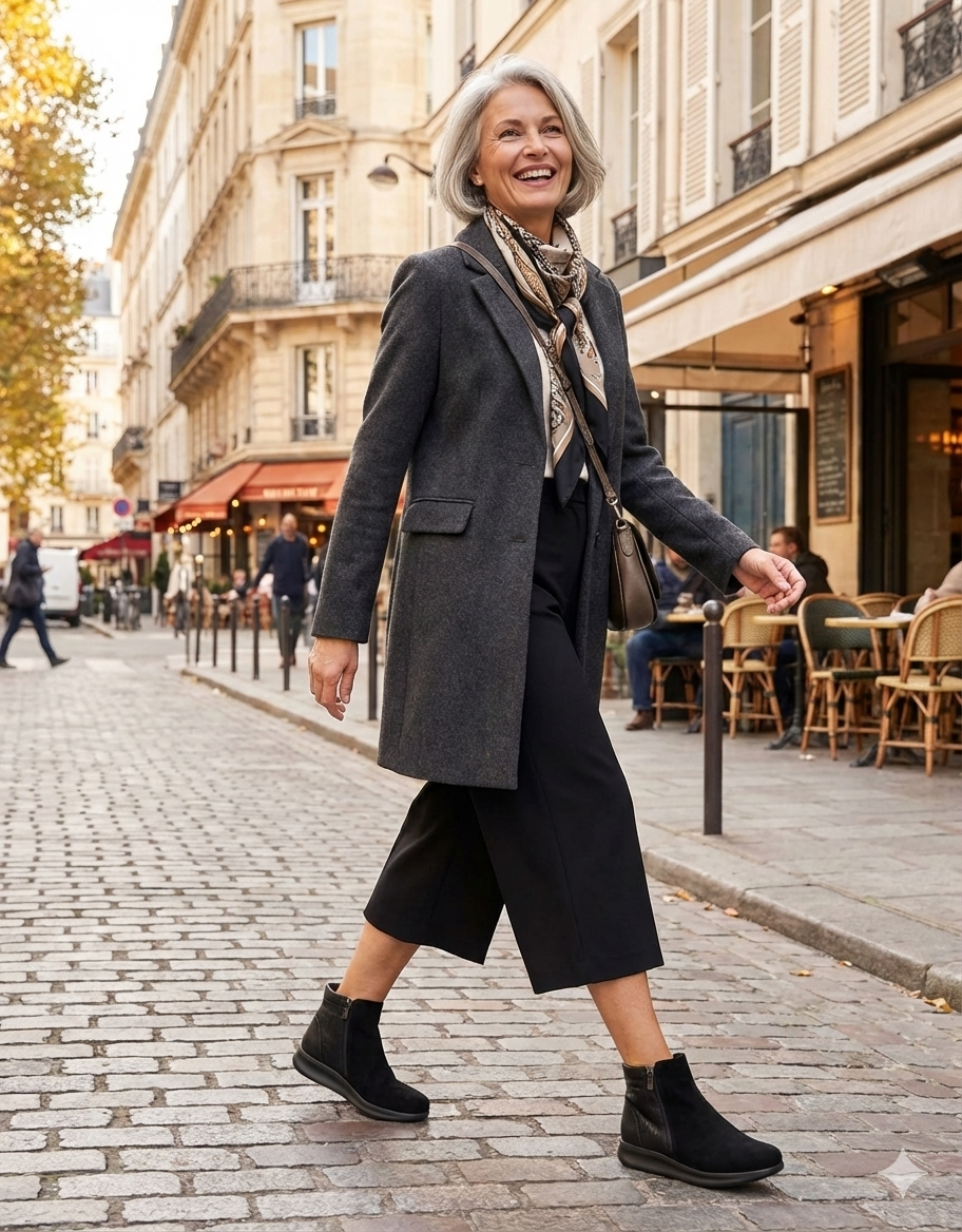 BOTÍN SEÑORA MUY CÓMODO, CON SUELA DE AMORTIGUACIÓN|FREDA S1 NEGRO - D'Torres® - Oficial Shop