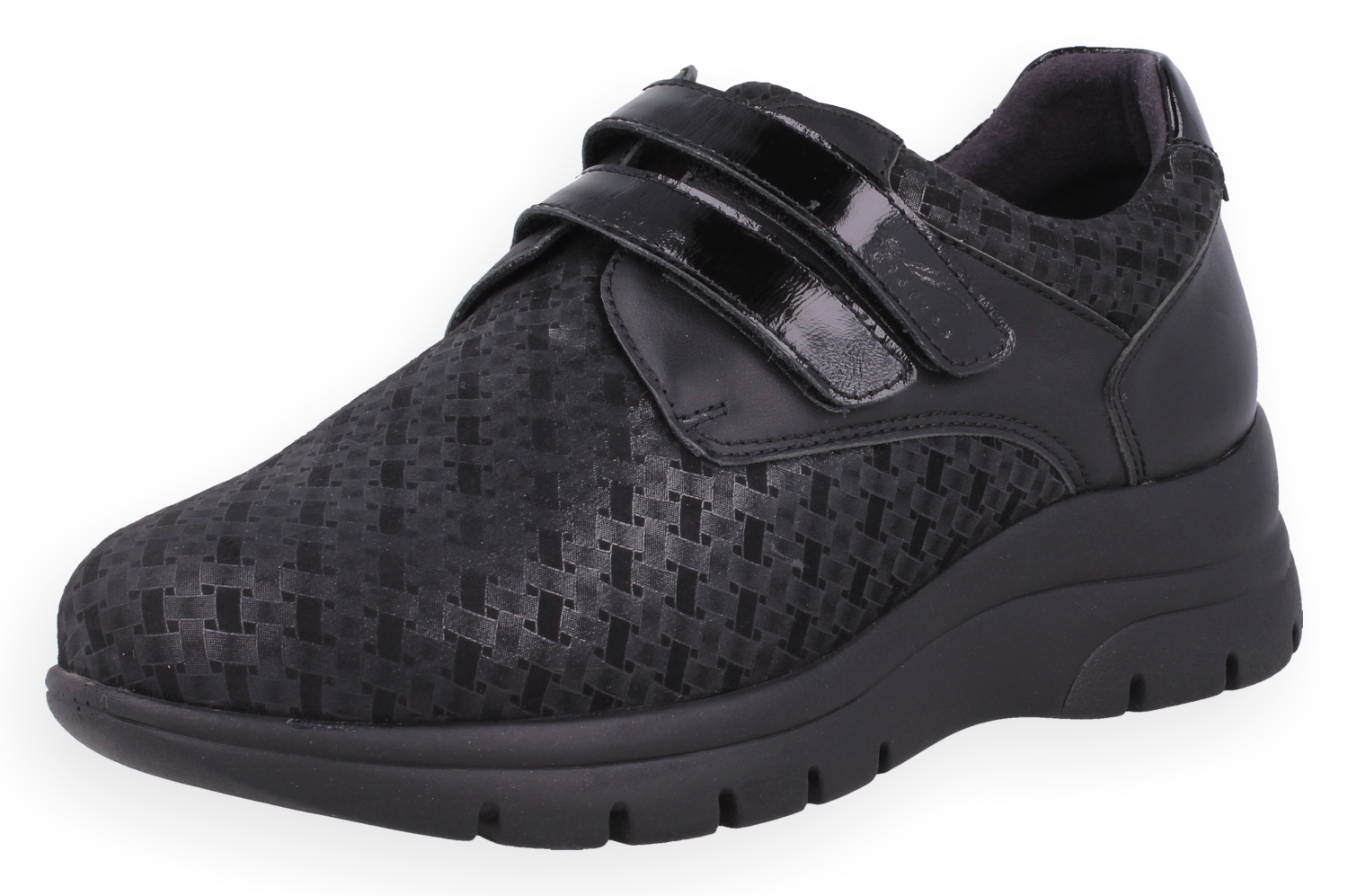 LIDIA NEGRO D'Torres®, ZAPATO TIPO DEPORTIVO ANATÓMICO DE MUJER, DISEÑADO PARA PIES DELICADOS, HORMA AMPLIA H.