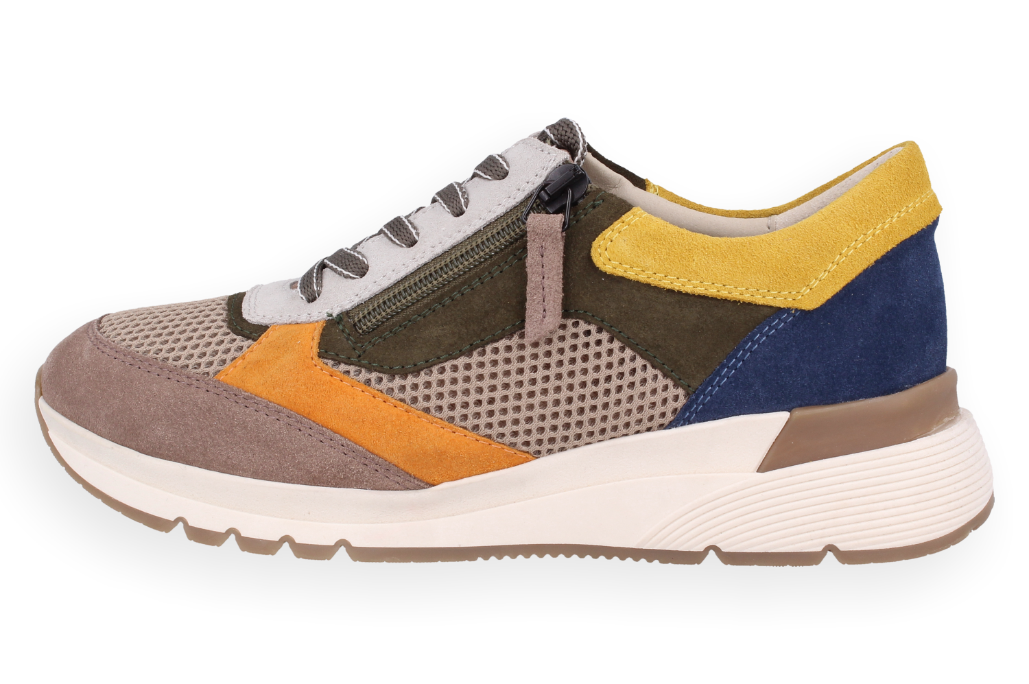 RIGA MULTICOLOR, D'Torres®, ZAPATILLA DEPORTIVA URBANA DE MUJER, MUY CÓMODA CON HORMA AMPLIA PARA ADAPTAR PLANTILLAS.