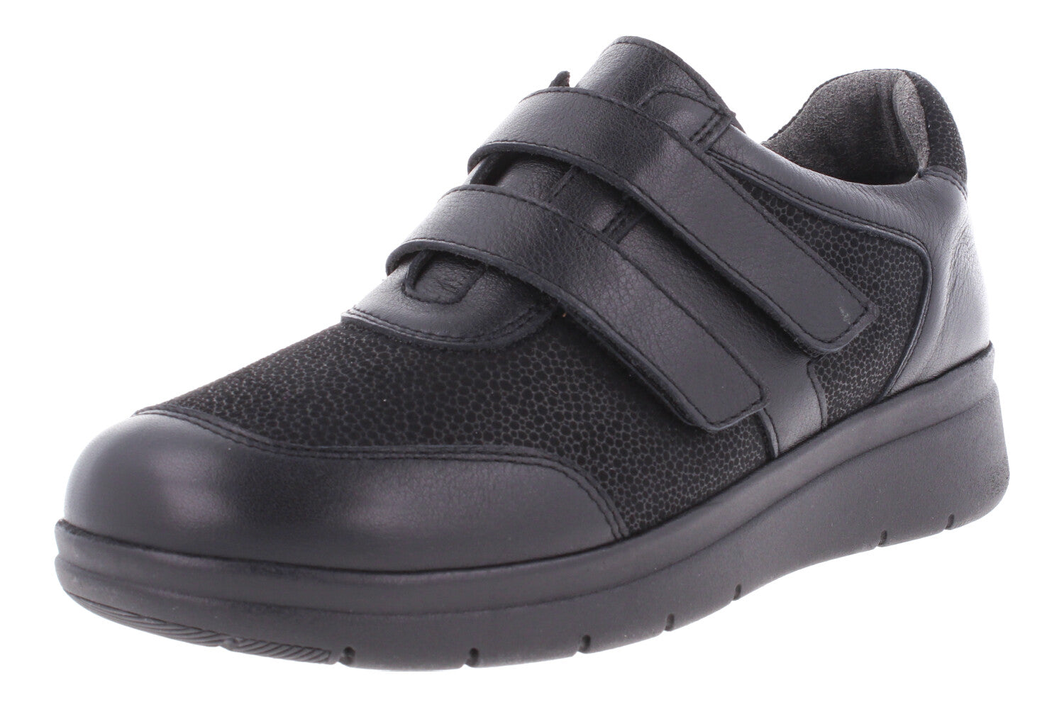 SOFIA NEGRO D'Torres®, ZAPATO ANATÓMICO DE MUJER LINEA DIABCARE®, DISEÑADO PARA PIES DELICADOS Y DIABETICO, HORMA AMPLIA H.