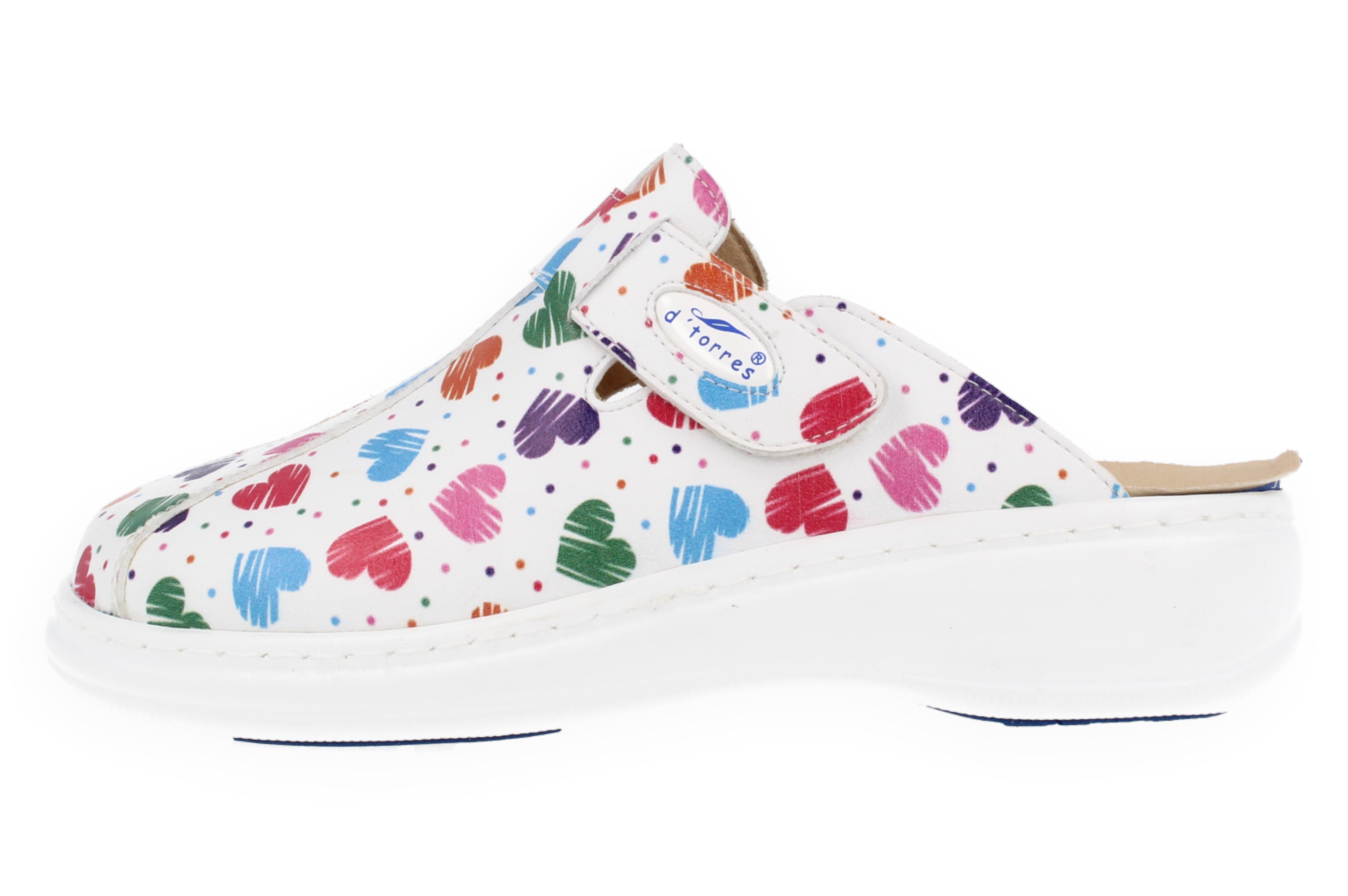 ZUECOS SANITARIOS MUY CÓMODOS | MASTER PLUS ESTAMPADOS DE CORAZONES | DOBLE PLANTILLA - D'Torres® - Oficial Shop