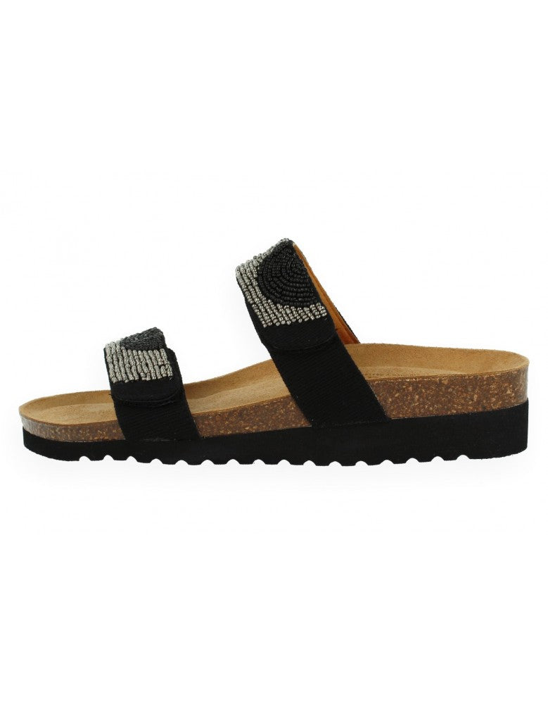 SANDALIA AMALFI NEGRO - D'Torres®, ESTILO ETHICO CÓMODA Y ELEGANTE CON PLANTA ANATÓMICA ACOLCHADA