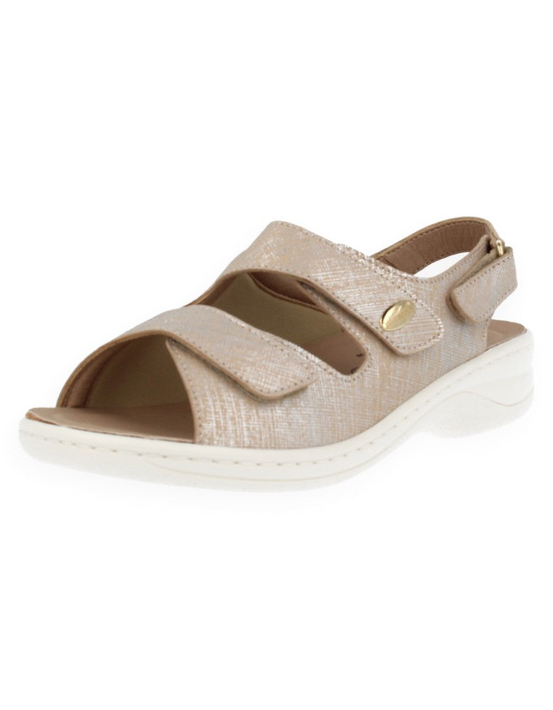 JULIA 2025 BEIGE D'Torres® SANDAL FOR DELICATE AND WIDE FEET WITH BUNIONS