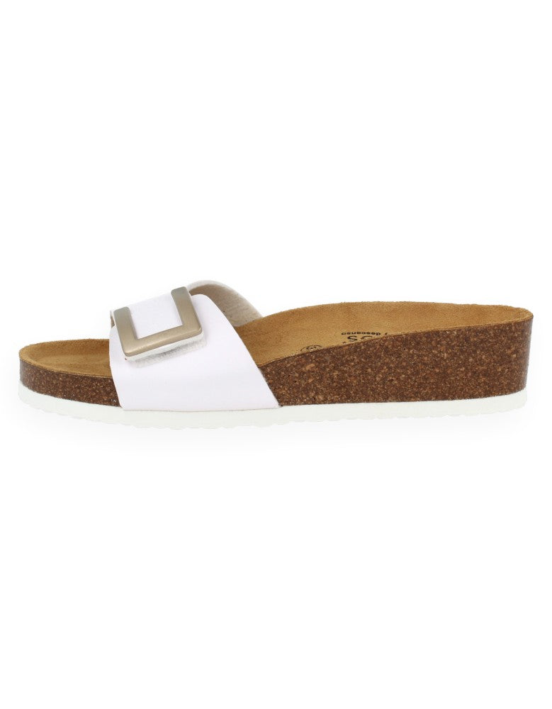 SANDALIA MONACO MULE BLANCO - D'Torres®, CÓMODA Y ELEGANTE CON PLANTA ANATÓMICA ACOLCHADA