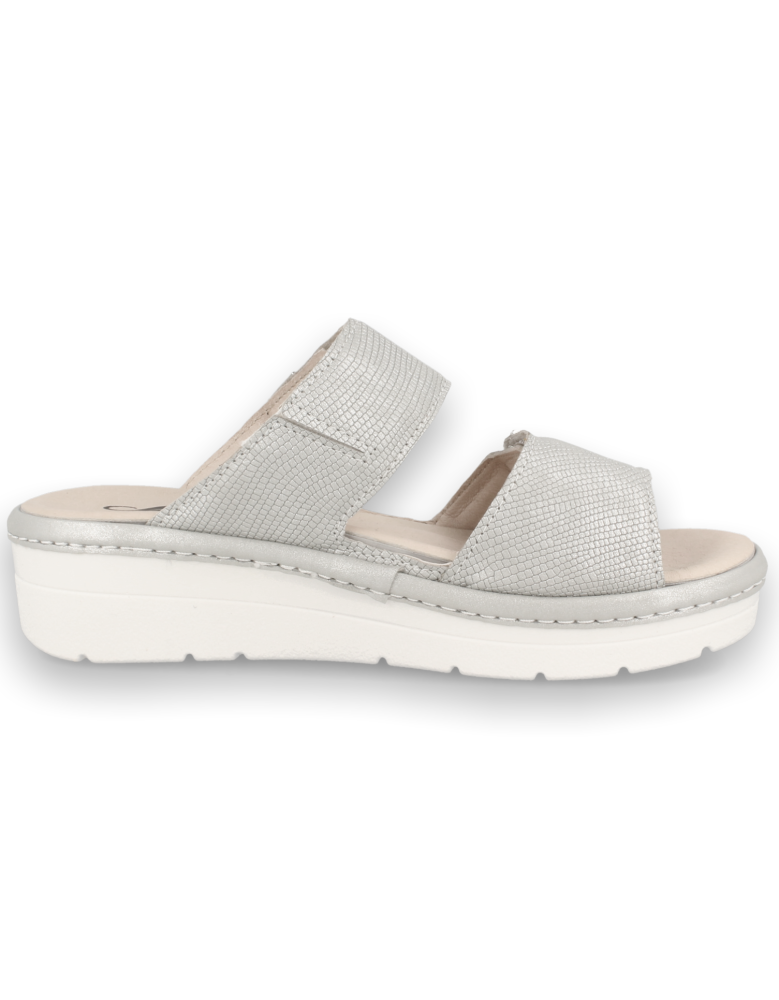 SANDALIA YAIZA D'Torres@ PLATA, PLANTA ANATÓMICA EXTRAIBLE MUY CÓMODA.