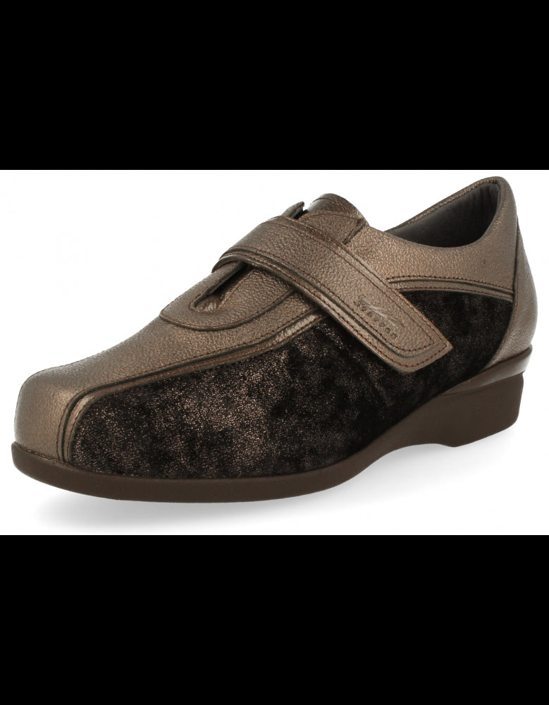 ZAPATO SEÑORA PIES DELICADOS, CASANDRA 19 BRONCE
