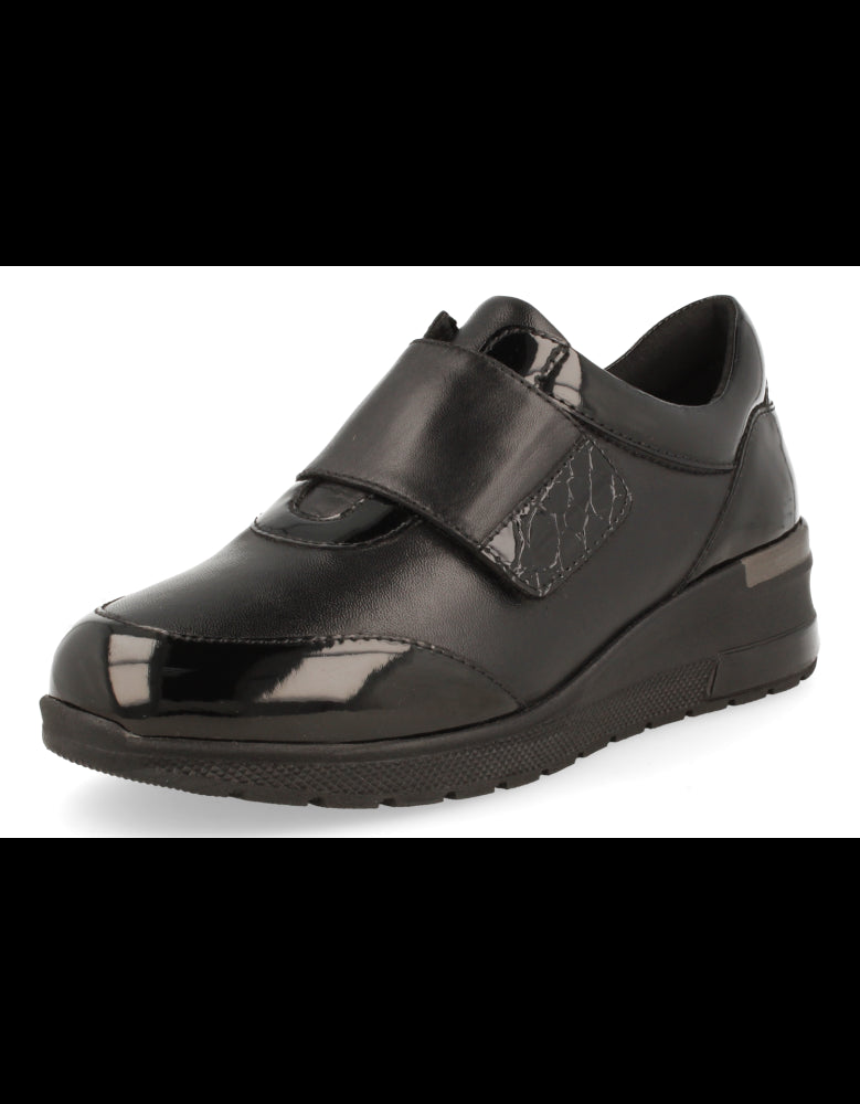 ZAPATO SINTRA NEGRO D'TORRES®, DE HORMA ANCHA PARA PIES DELICADOS