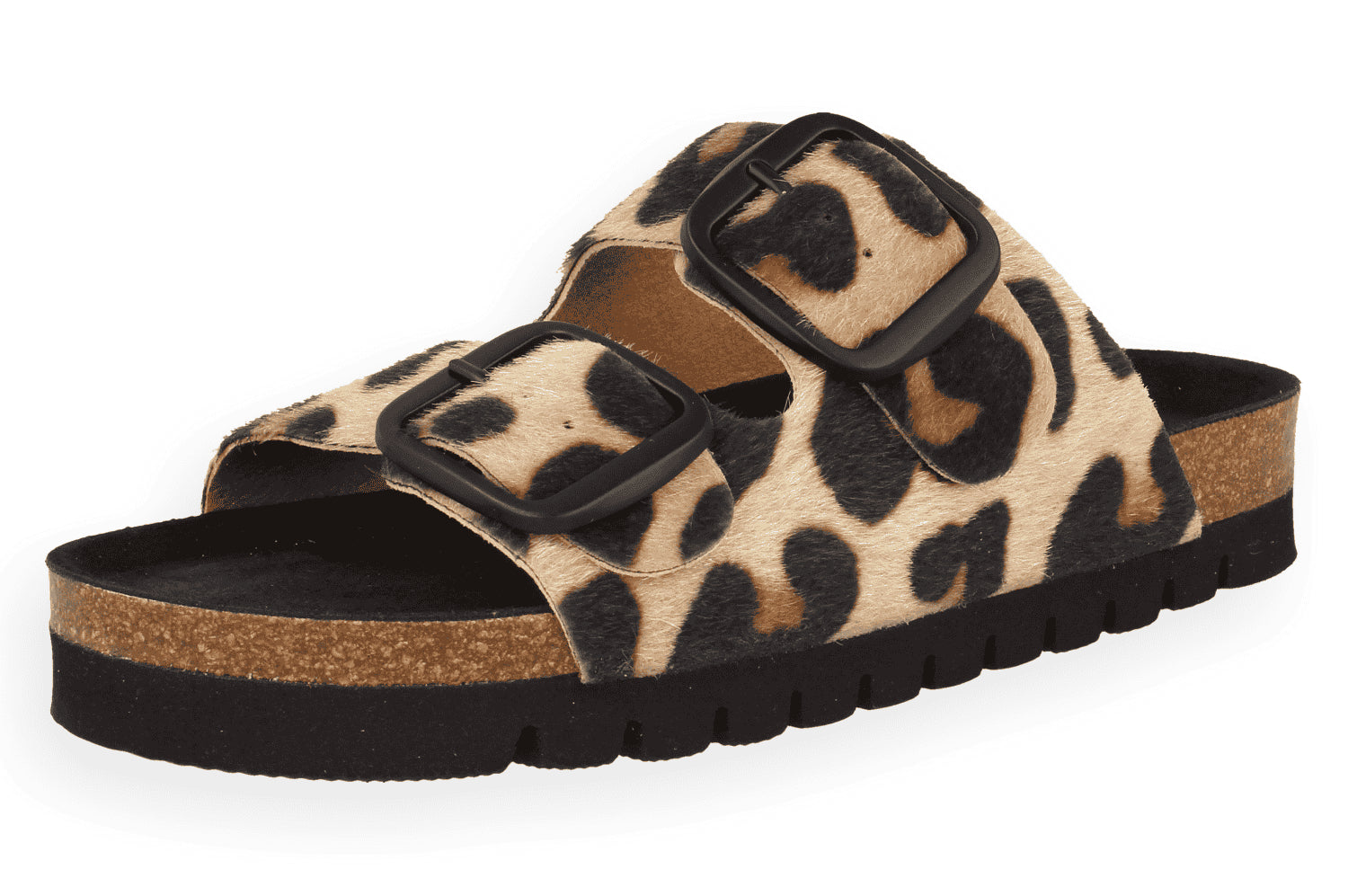 Nora Jaguar – Sandalia anatómica de microfibra animal print | Plantilla NubeFit™