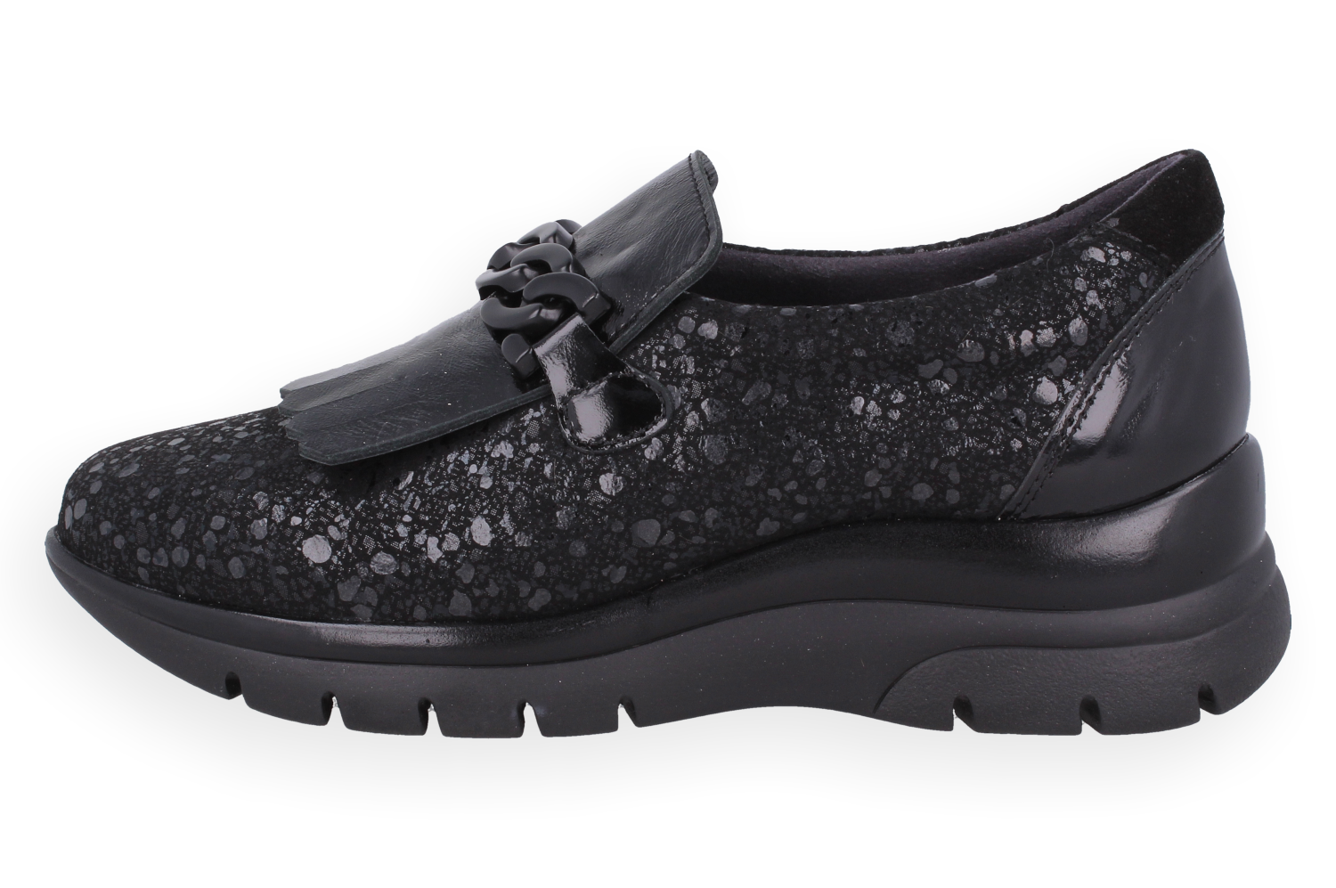 CANDE NEGRO D'Torres®, MOCASÍN ANATÓMICO PARA MUJER, DISEÑADO PARA PIES DELICADOS, HORMA AMPLIA H.