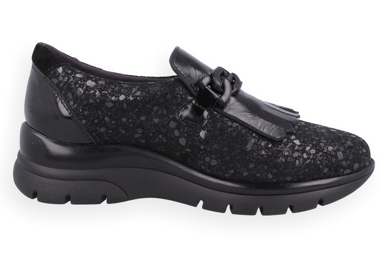 CANDE NEGRO D'Torres®, MOCASÍN ANATÓMICO PARA MUJER, DISEÑADO PARA PIES DELICADOS, HORMA AMPLIA H.