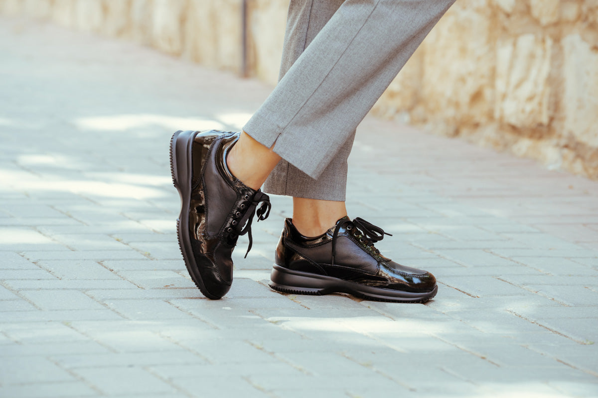 ATENAS NEGRO D'Torres® - Zapato Anatómico Mujer Pies Delicados | Horma Ancha H