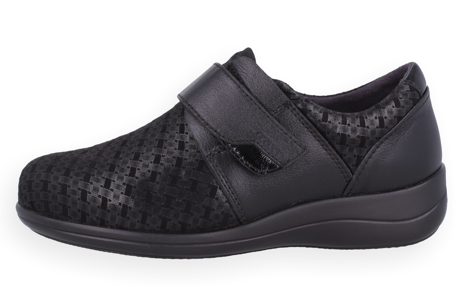DULCE COLOR NEGRO D'Torres®, ZAPATO ORTOPÉDICO PARA MUJERES LINEA DiabCare®, DISEÑADO PARA PIES DELICADOS Y DIABÉTICO, HORMA AMPLIA H.