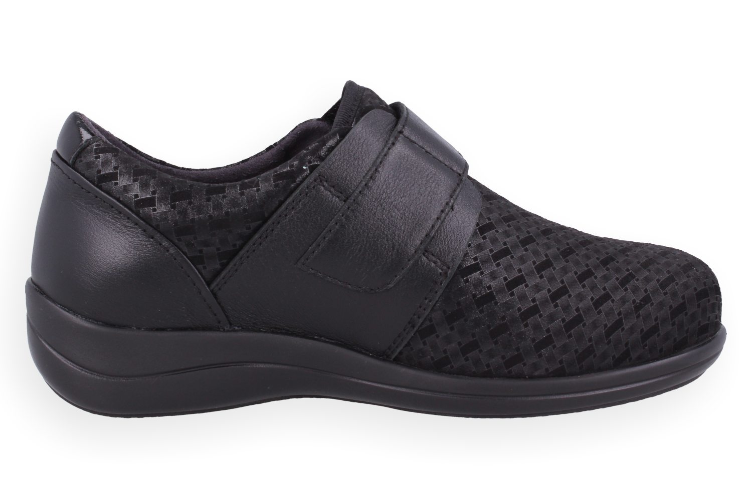 DULCE COLOR NEGRO D'Torres®, ZAPATO ORTOPÉDICO PARA MUJERES LINEA DiabCare®, DISEÑADO PARA PIES DELICADOS Y DIABÉTICO, HORMA AMPLIA H.
