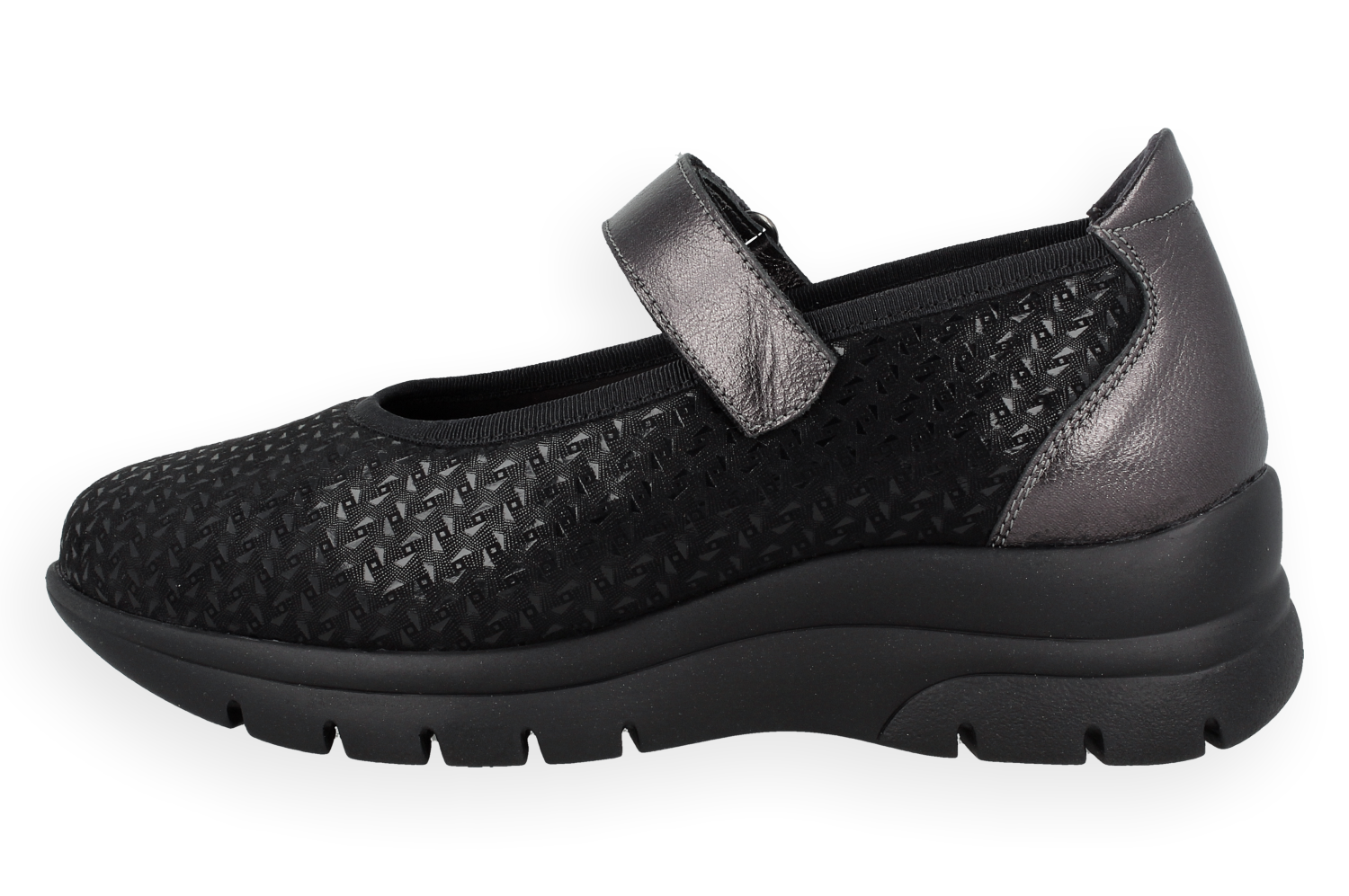 MARY JANE NEGRO D'Torres®, ZAPATO TIPO MERCEDITAS ANATÓMICO DE MUJER, DISEÑADO PARA PIES DELICADOS, HORMA AMPLIA H.