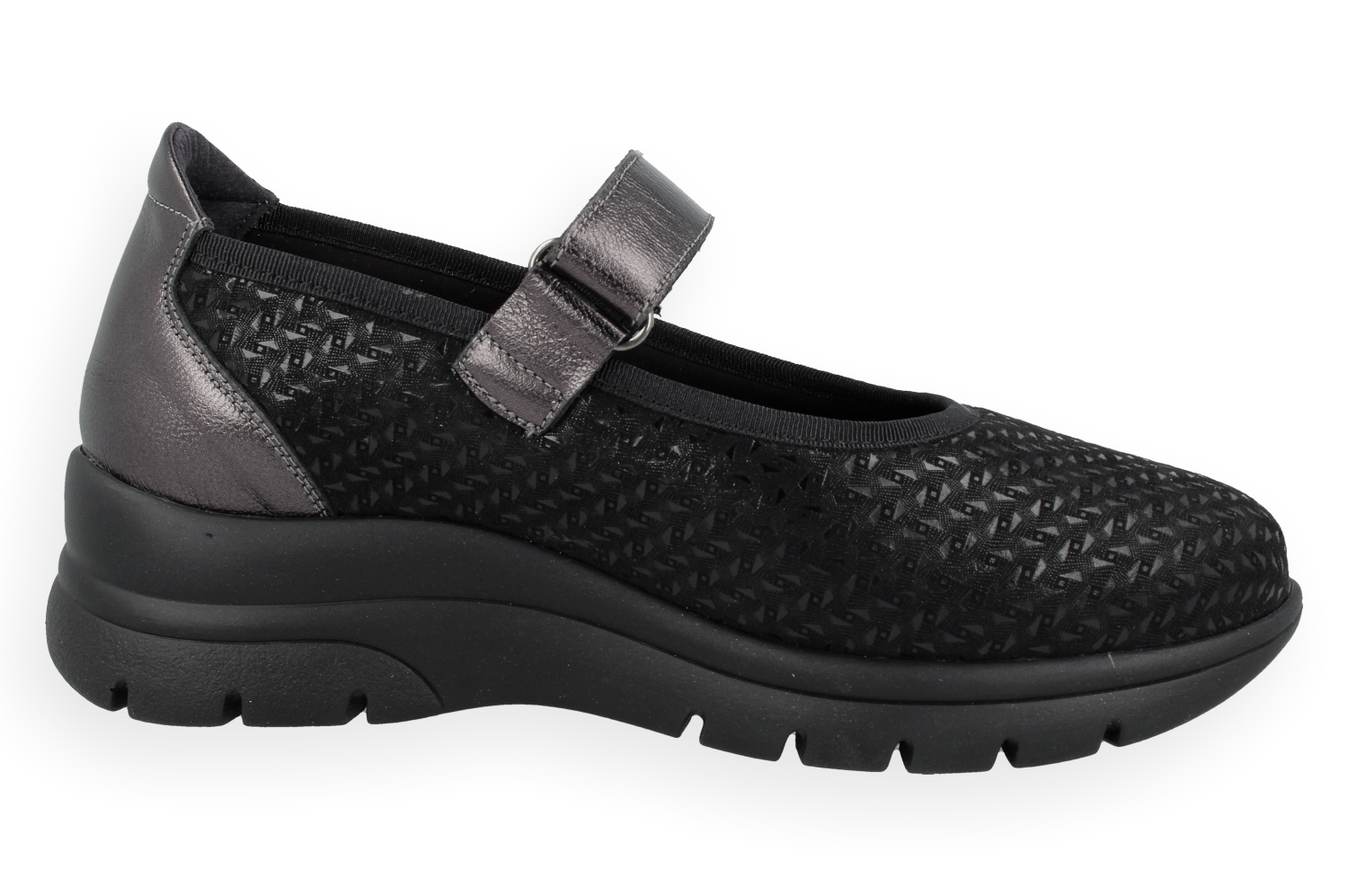 MARY JANE NEGRO D'Torres®, ZAPATO TIPO MERCEDITAS ANATÓMICO DE MUJER, DISEÑADO PARA PIES DELICADOS, HORMA AMPLIA H.