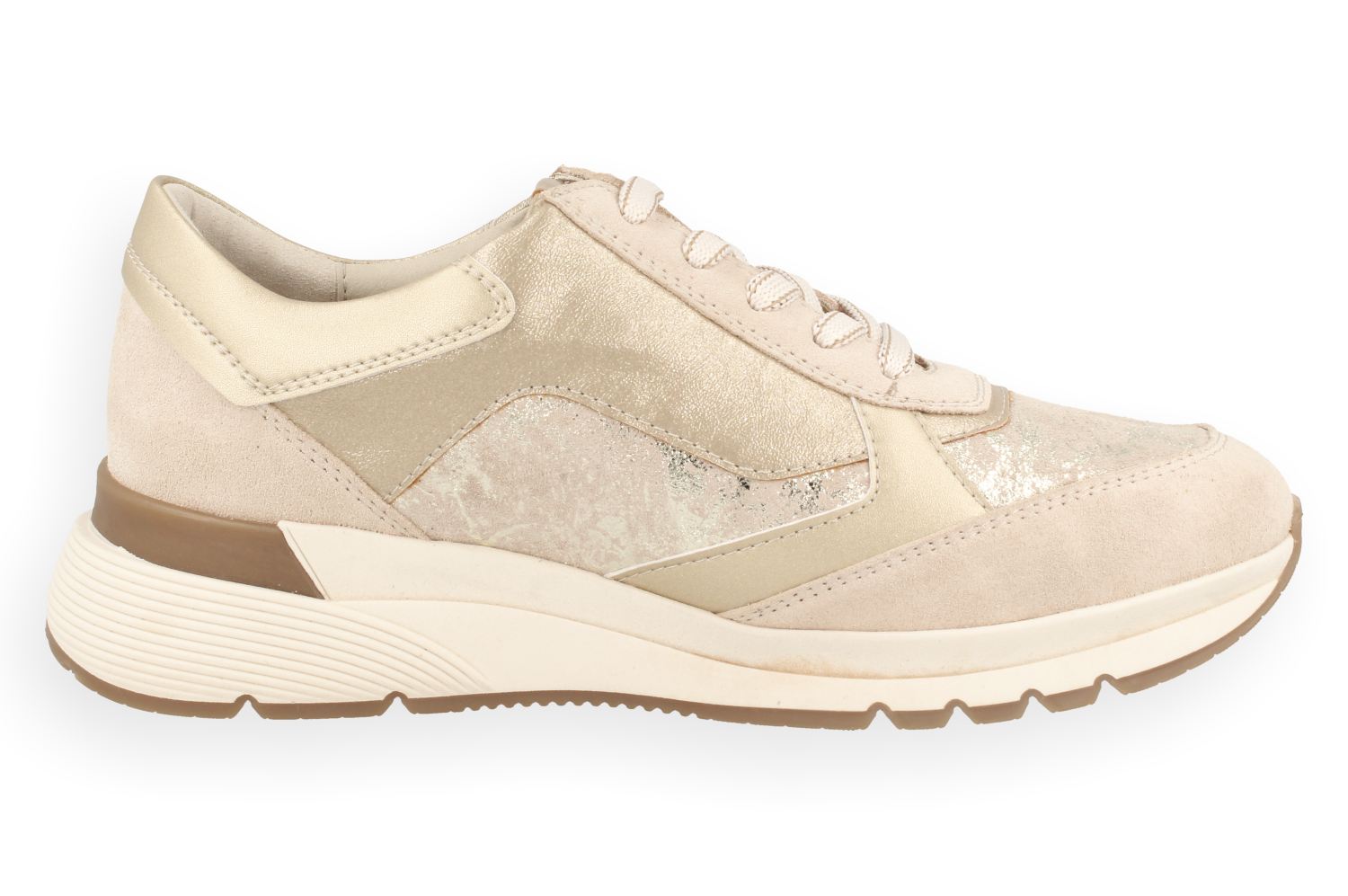 RIGA BEIGE, D'Torres®, ZAPATILLA DEPORTIVA URBANA DE MUJER, MUY CÓMODA CON HORMA AMPLIA PARA ADAPTAR PLANTILLAS.