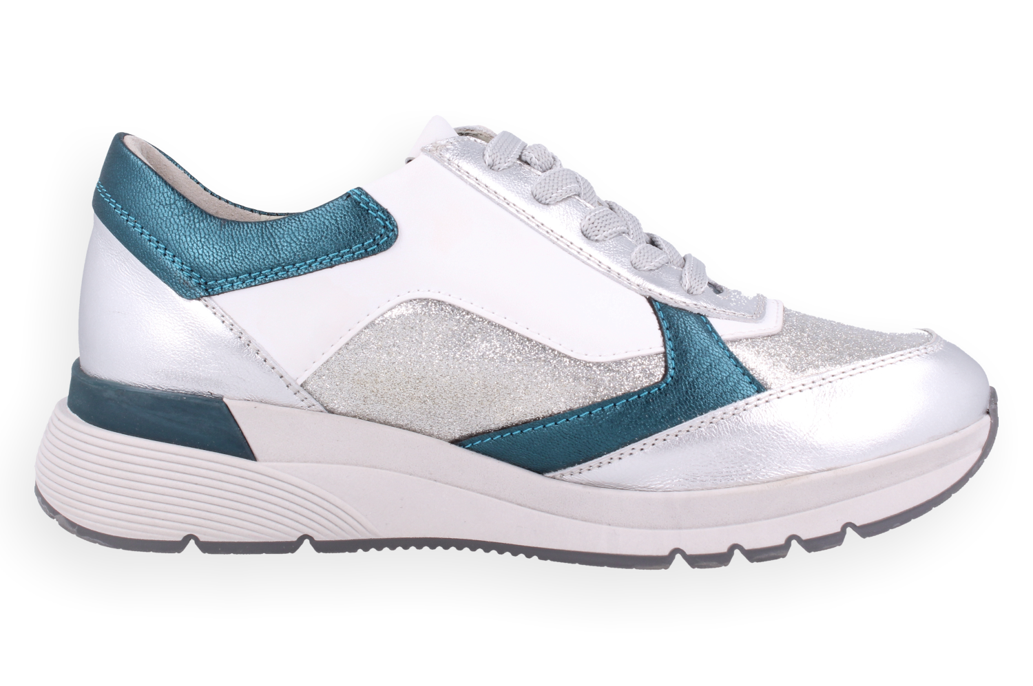 RIGA PLATA, D´Torres, ZAPATILLA DEPORTIVA URBANA DE MUJER, MUY CÓMODA CON HORMA AMPLIA PARA ADAPTAR PLANTILLAS.