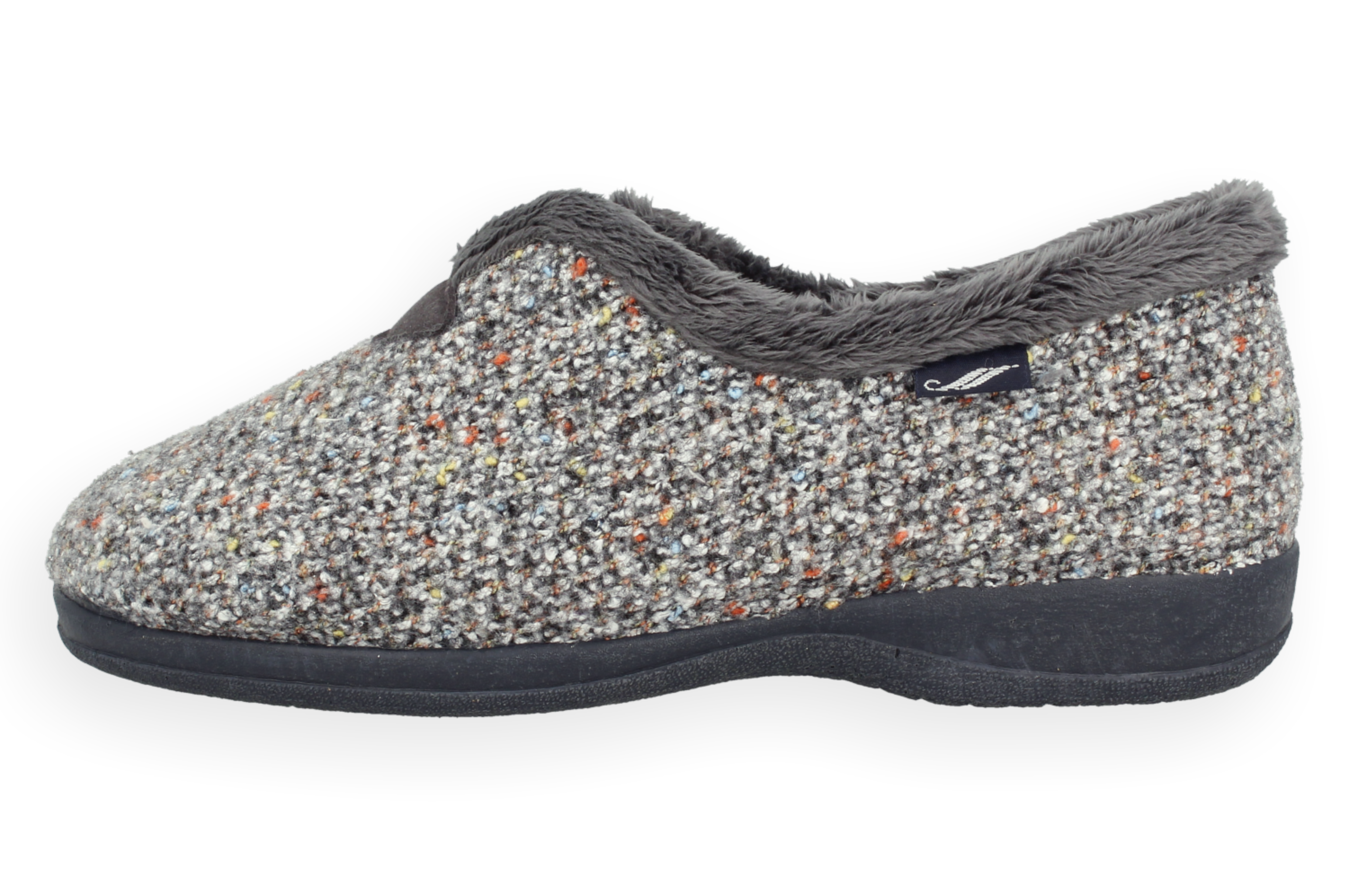 ZAPATILLA SOFTY GRIS D'TORRES®, CÓMODA PARA PIES ANCHOS Y DELICADOS