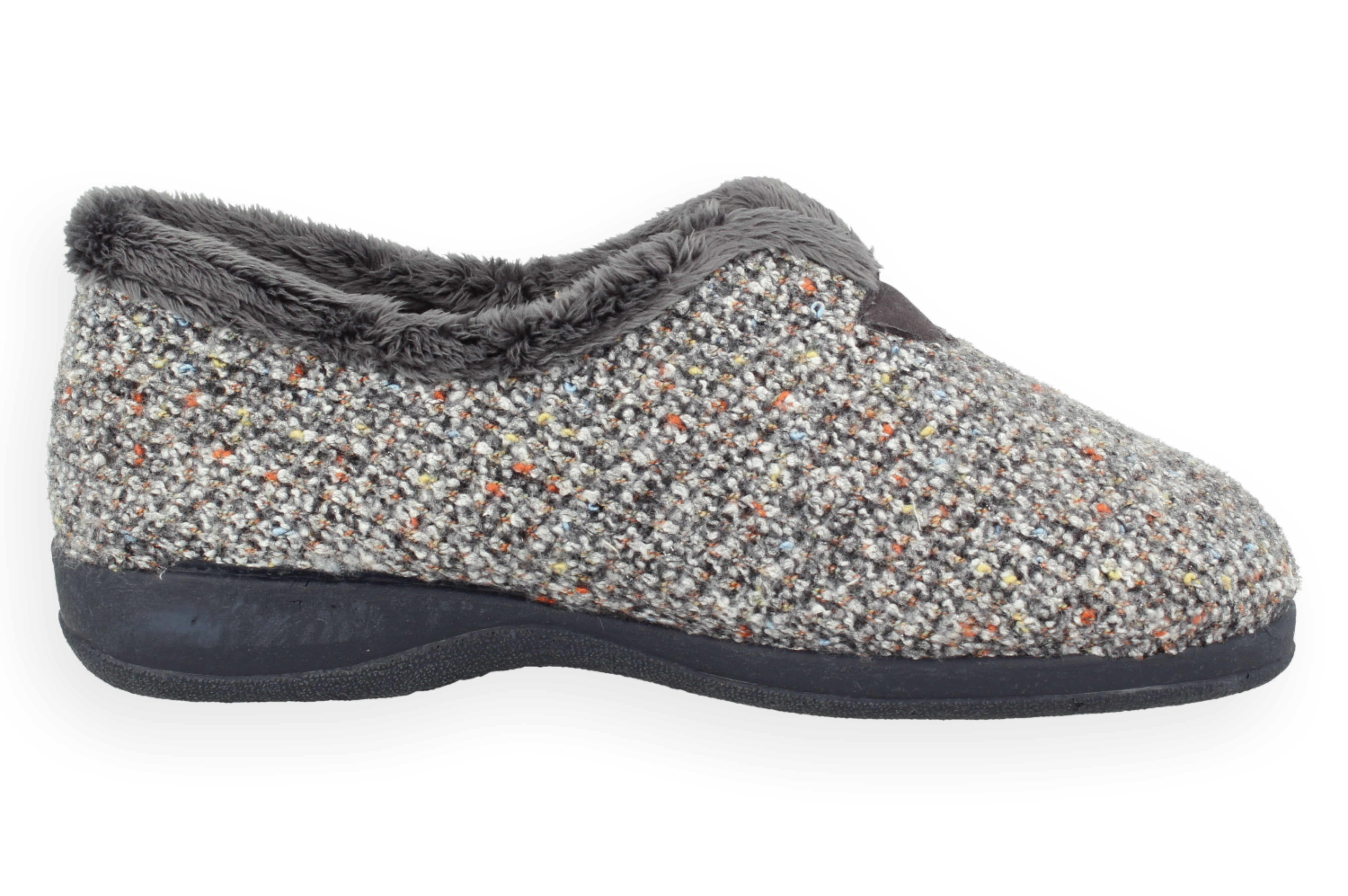 ZAPATILLA SOFTY GRIS D'TORRES®, CÓMODA PARA PIES ANCHOS Y DELICADOS