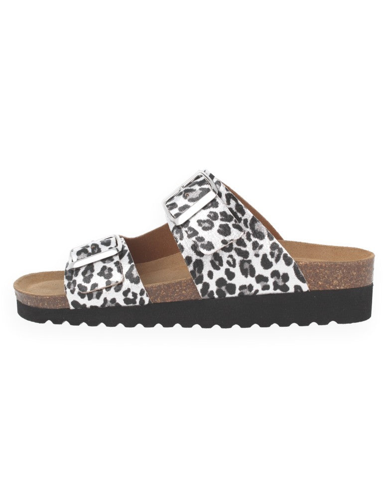 SANDALIA LEO PLATA - D'Torres®, CÓMODA Y ELEGANTE CON PLANTA ANATÓMICA ACOLCHADA