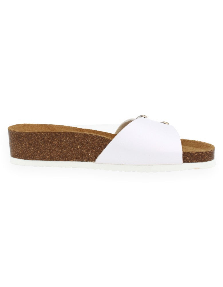 SANDALIA MONACO MULE BLANCO - D'Torres®, CÓMODA Y ELEGANTE CON PLANTA ANATÓMICA ACOLCHADA
