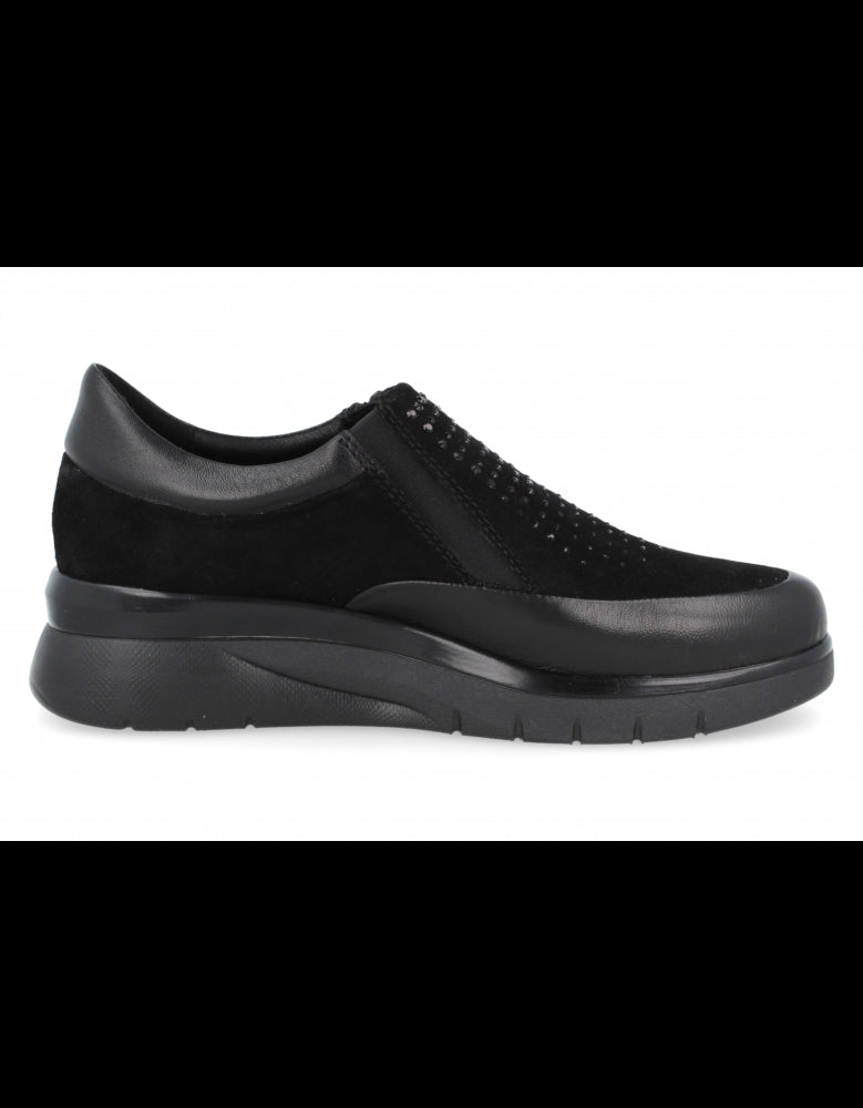 ZAPATO BELFAS NEGRO D'TORRES®, CON AJUSTE FACIL, HORMA
