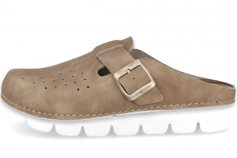 ZUECO PLANTA ANATÓMICA ACOLCHADA |ELENOR TAUPE | D'Torres